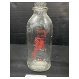 Vintage Graybills Litiz Pa Glass Milk Bottle.