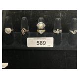 6 - Sterling Silver Rings.