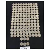 133 Various Buffalo Nickels & 3 Jefferson Nickels.