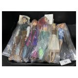Tray Of Various Barbies & Other Dolls.