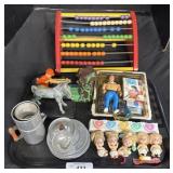 Vintage Daniel Boone Action Figure & Card Game,