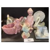 Glazed Ceramic Figures & Planters.