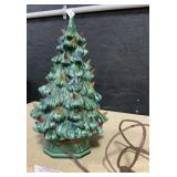 12 Inch Ceramic Christmas Tree W/Lights.
