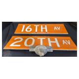 2 Street Signs.