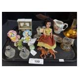 Lamp Shaped Perfume Bottle, Piano Shaped Salt &
