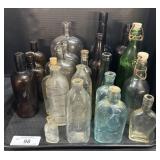 Vintage Glass Advertising & Baby Bottles.