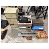 Coping Saw, Wire Wheels, Tin Snips, Hand Tools.