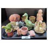 Ceramic Animal Shaped Planters.