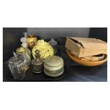 Vintage Perfume Bottles, Yellow Hall Teapot, 2