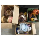 Halloween Decor, Dolls, Baskets.