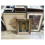Oil On Canvas Portrait, Xmas & Embroidered Prints.