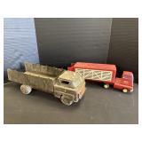 Tin Toy Trucks.