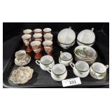 8 Kutani Cups, Soko China Saucers & Tea Cups.