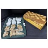 32 Chess Pieces, 2 Chess boards.