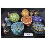 Hand Painted, Coaster Sets, Bells & Candle Sticks.