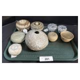 7 Ceramic Jars, Decorative Stove Vase, Vietnamese