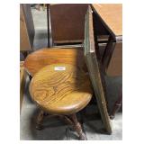 Piano Stool, End Table, Mirror.