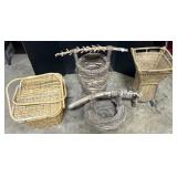 4 Primitive Baskets.