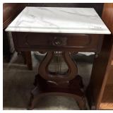 Marble Top End Table.
