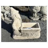 Concrete Gnome Garden Statue Planter.