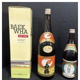 3 Liquor Bottles.