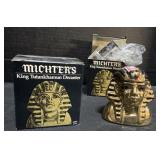 2 Michters Whiskey King Tut Decanters.