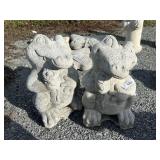 2 Concrete Alligator Garden Statues.