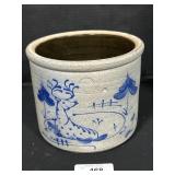 Rowe Pottery Works Stoneware Crock.