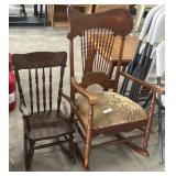 Antique Adult & Child Rocking Chairs.