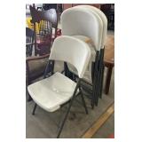 4 Lifetime Folding Chairs.