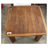 Solid Oak End Table.