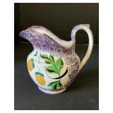 Very Rare Yellow Acorn Stick Spatter Creamer.