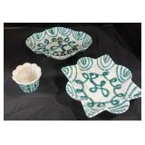 Gmundner Keramik Grï¿½ngeflammt Ceramic Bowls.