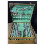 Bronze Silverware Set In Case.