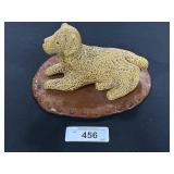 2007 Lester Breininger Redware Dog Figure.