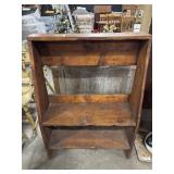 Primitive Oak Bookshelf.