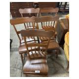 5 Solid Cherry Chairs.