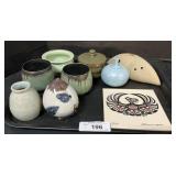 Small Handcrafted Pottery Pieces.