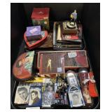 Various Elvis, Ornaments, Tins, Books, Plaques.