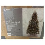 7.5 Ft Lighted Blue Sherwood Christmas Tree.