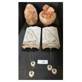 Vintage Japan Wall Pocket Planters & Salt Lamps.