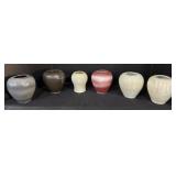 6 Ceramic Pottery Vases.