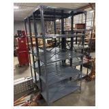 3 Metal Shelving Units.