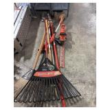 Tree Trimmers, Rakes, Hedge Trimmers.