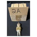 Rare Vintage Pumpkin Head Figure Glass Ornament.