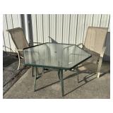 Outdoor Patio Table w/ 2 Chairs.