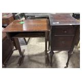 School Desk and Side Table.