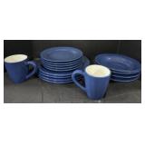 Sakura Table Tuscan Blue Dinnerware.