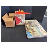 World War 2 Game, Race Track Parts, Plastic Huts.
