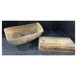 Primitive Wooden Dough Bowl, Cigar Mold.
